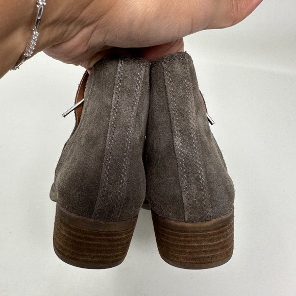LUCKY BRAND Leather Suede Ankle Boots Booties Women's Size 7M - Picture 8 of 14